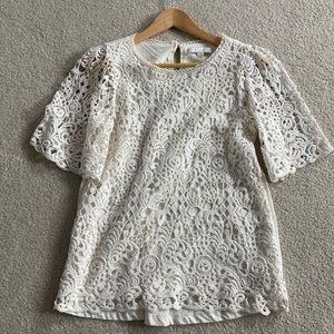 Anthropologie Eri + Ali Suzy Crochet Top